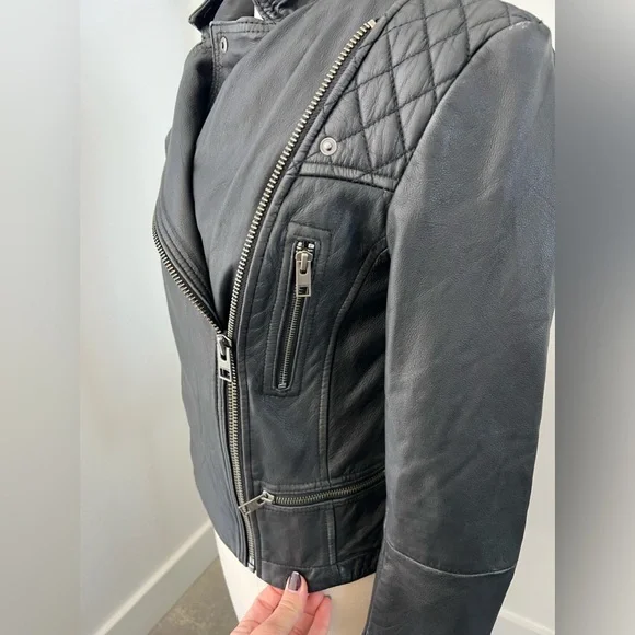 All Saints Leather Jacket - Picture 6 of 11